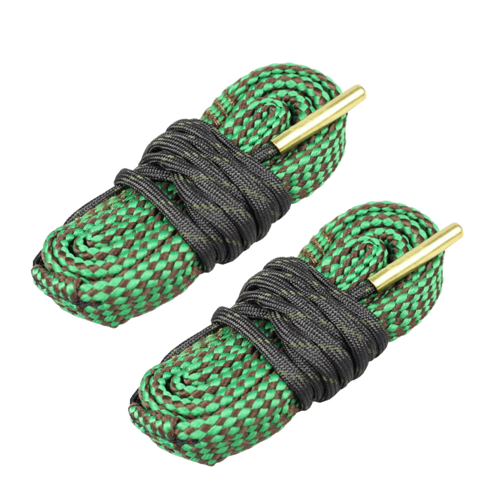 Calicob 2PCS Cleaning Snake for 5.56 .223 .22 Rifle Barrel Snake Bore Rope Brush