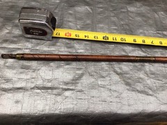 Vintage Wood And Brass Shotgun Cleaning Rod Oak
