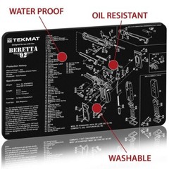 Tekmat Pistol Mat Beretta 92 Blk