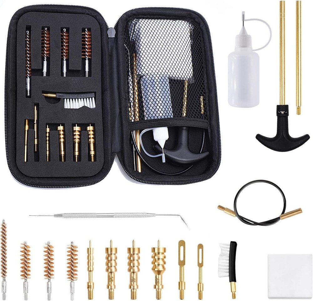 Universal Gun Cleaning Kit for.22.38.40.45 Caliber – Pistol Rifles Handgun B