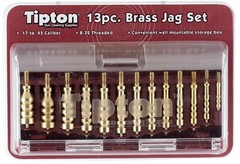 Tipton 749245 Jag Set Multi-Caliber 8-32/5-40 Thread Brass 13 Pieces Includes St