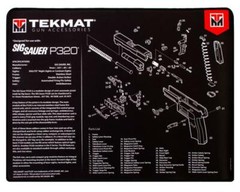 TekMat, For SIG SAUER P320 Premium Pistol Mat, 15″x20″, Black