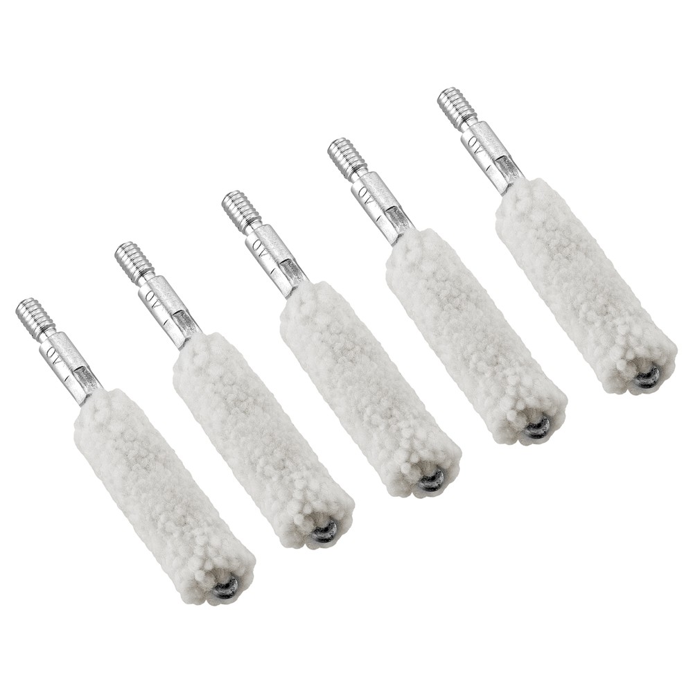 5 Pcs Pistol .40 Cal 8×32 Thread Gun Cleaning Bore Cotton Mop Short Brush Set
