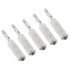 5 Pcs Pistol .40 Cal 8×32 Thread Gun Cleaning Bore Cotton Mop Short Brush Set