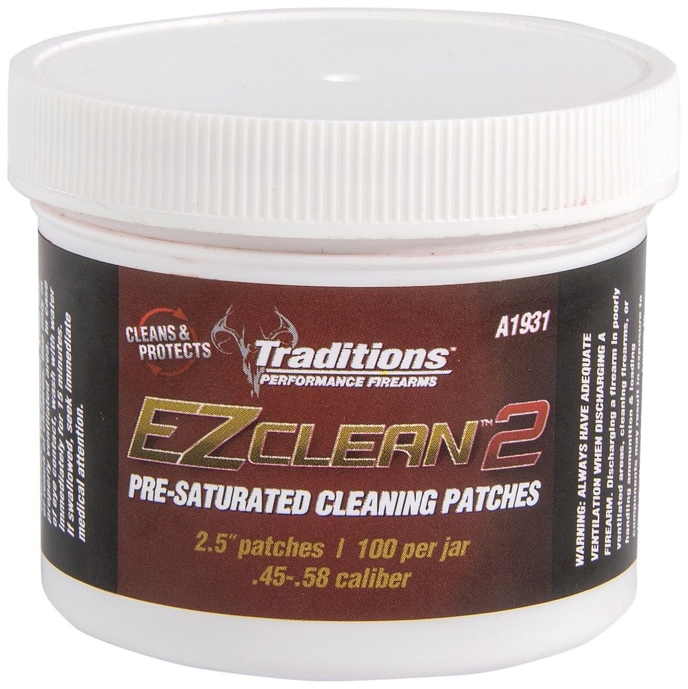 Traditions Performance Firearms Black Powder EZ Clean 2 100/Jar 2.5-Inch…
