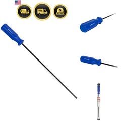 Gun Cleaning Rod Coated Steel 12 In for .22 Caliber Up Best Cleaning Tool