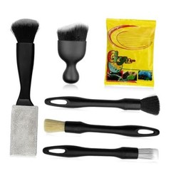 Car Detailing Cleaning Kit, 6PCS Auto Interior Cleaning Tools with Boars Hair