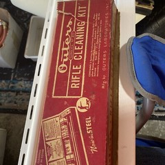 VINTAGE OUTERS GUNSLICK RIFLE GUN CLEANING KIT NO. 477 IN METAL BOX, With Box