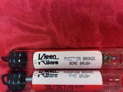 KleenBore A-190 Phosphor Bronze Bore Brush .38 .357 9mm Pistol 10 pack