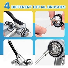 Lainballow 25 Pcs Spray Gun Cleaning Kit, 4 Pcs 500ML Bottle and 21 Pcs Spray…