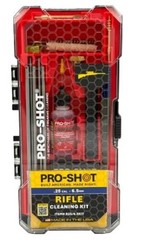 Pro-Shot R2565KIT Classic .25 Cal 6.5mm Rifle Cleaning Kit Plastic Case
