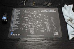 SMITH & WESSON M&P M2.0 SCHEMATIC HANDGUN MAT FDE