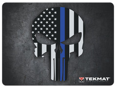 TekMat TEKR20PUNISHER Ultra 20 Cleaning Mat Black/White/Blue Rubber 15″x20″ Blu