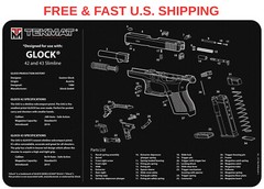 GL0CK 42 43 Cleaning Mat Waterproof Oil Resistant Diagram TEKMAT SCRATCH PROOF