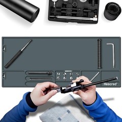 Gun Cleaning Mat with Magnetic Features, Anti-Slip Rubberized Workbench Protecto