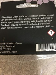 SENTRY Hi-Slip Synthetic Grease Syringe, 912 CC, 91050, NEW