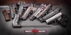 Real Avid One Piece Gun Cleaning Rod, 9″ Carbon Fiber Rod for Handgun…