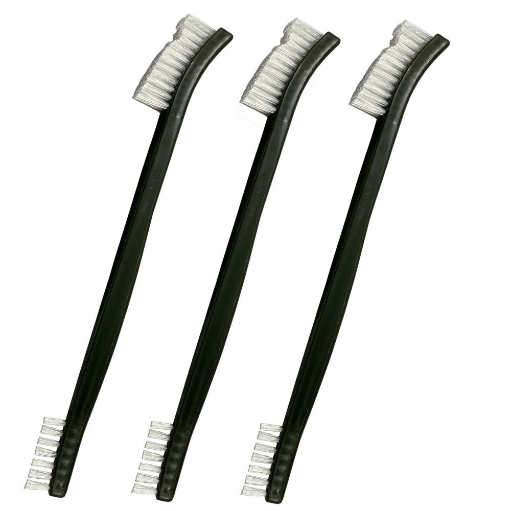 Refuelergy Three NYLON Double Ended Brushes for Pistol Rifle Shotgun Gun