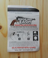 Frontier Big 45; Metal Cleaner Rust & Dirt Remover; Does Not Harm Bluing; BIG-45