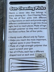 NEW Tipton Scratchfree Gun Cleaning Picks & KleenBore 2-In-1 Nylon Utility Brush