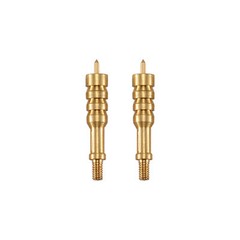 2Pcs .375 Caliber Solid Brass Spear Pointed Jag Gun Clean Accessories Brass