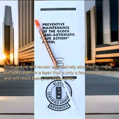 COPPER COLORED GLOCK PISTOL LUBRICANT in LARGE APPLICATOR 3ML