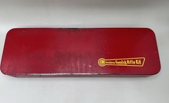 Vintage Outers Gunslick Rifle Gun Kit #477 30 Cal Red Metal Box, Made In USA VGC