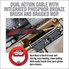 Real Avid Bore Boss Cleaner 9mm .357 .38 Calibers Action Cable Bronze – AVBB9MM