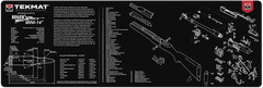 TekMat TEKR36MINI14 Ruger Mini-14 Cleaning Mat Black/White Rubber 12″x36″ Ruger