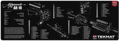 TekMat 36in Printed Gun Cleaning Mat , Black, TEK-36- Bench Mat