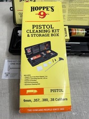 Hoppe’s No. 9 Pistol Cleaning Kit & Storage Box 9mm .357 .380 .38 Calibers PC038