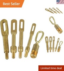 Tipton Brass Slotted Tip Gun Jags for Rifles/Handguns – 4 Caliber Sizes Included
