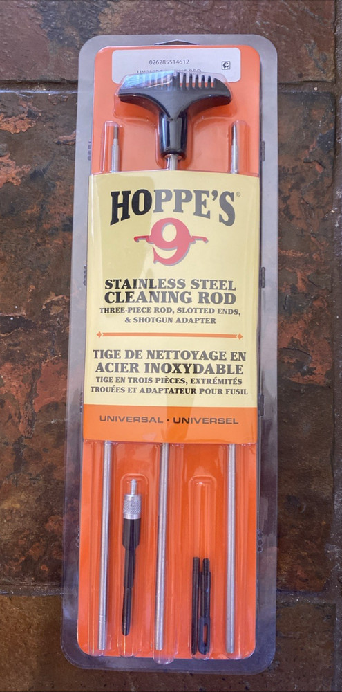 Hoppe’s 9 Universal 3 Piece Stainless Steel Cleaning Rod-Slotted Ends/Shotgun Ad