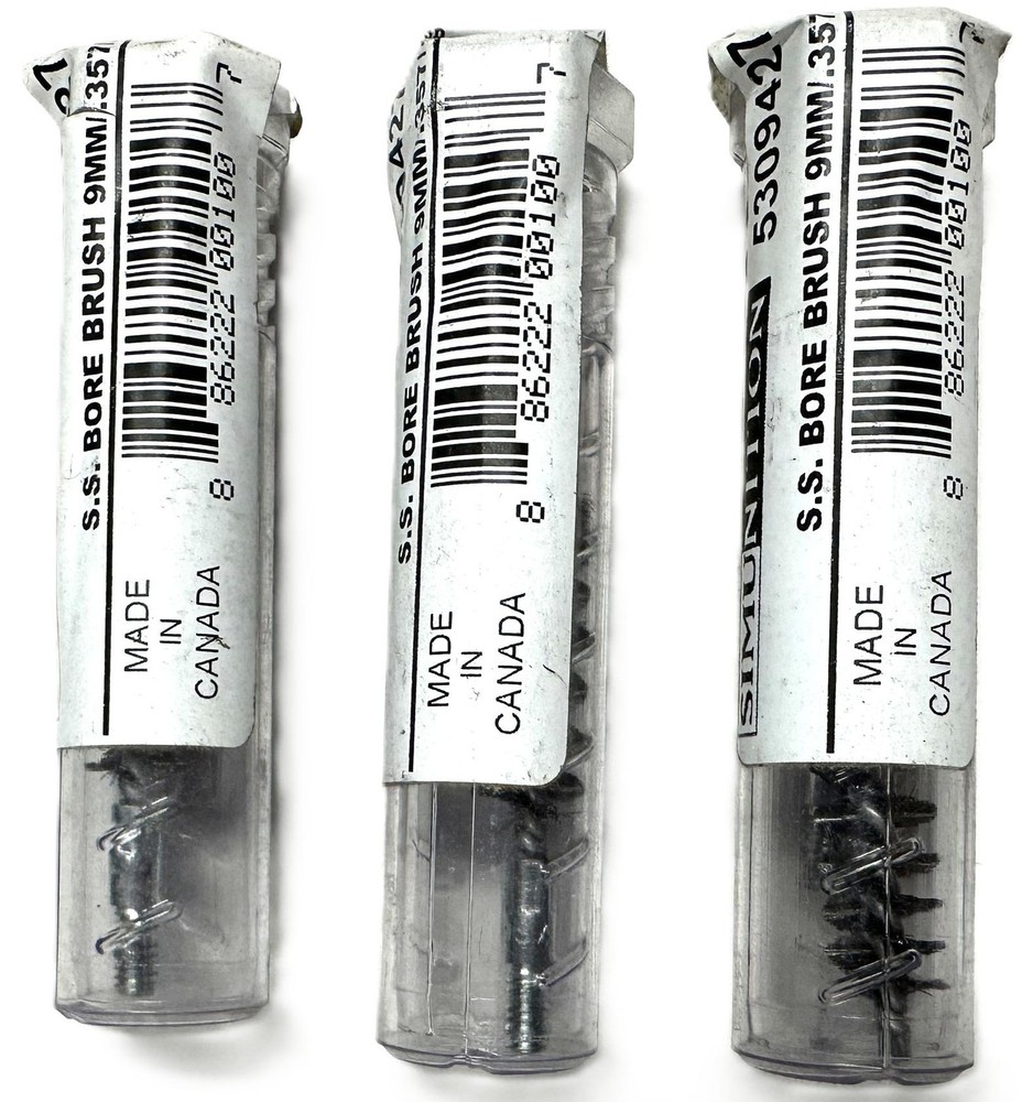 Simunition S.S. Bore Brush 9MM/.357/.38 6 Total (3 Tubes, 2 Each) 5309427SP