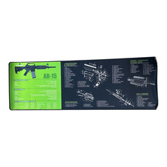 AR-15 Tactical Gun Cleaning Mat 12″ x 36″ Heavy-Duty Non-Slip Armorer Bench Pad