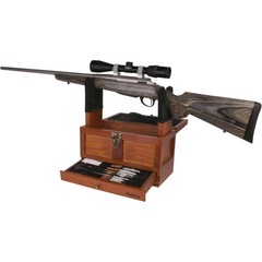 Universal Gun Cleaning Kit Rifle Shotgun Pistol Clean Set Wood Tool Drawer Chest