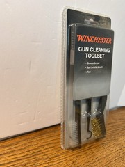 Winchester Gun Cleaning Toolset 3 Pc Kit Bronze & Nylon Brush Metal Pick New