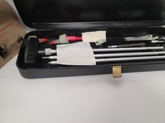 Vtg Outers Gunslick Gun Rifle Cleaning Kit 477 Black Plastic Box for 30 Cal