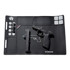 Tacsnake Pistol Gun Cleaning Mat, Anti-Slip Rubber Tactical Magnetic Pad F/S