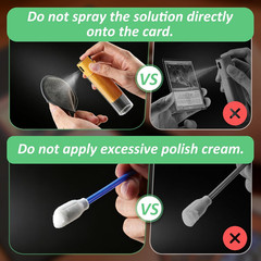 227 Pcs Card Care Clean Kit – Card Repair Polishing Kit with Cleaning Spray