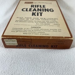 Vintage 1960’s Sears Ted Williams Rifle Cleaning Kit Metal Case