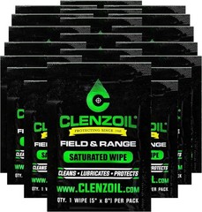 Field & Range Single-Use Saturated Gun Oil Wipe Packets Individual CLP Wipes