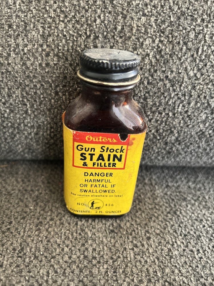 Vintage Outers 456 Gun Stock Stain & Filler 2 Oz 85% Full 1/1 On eBay
