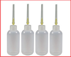 4 PACK 0.7 fl. oz HIGH QUAILITY OIL BOTTLES NEEDLE APPLICATOR GUNSMITH