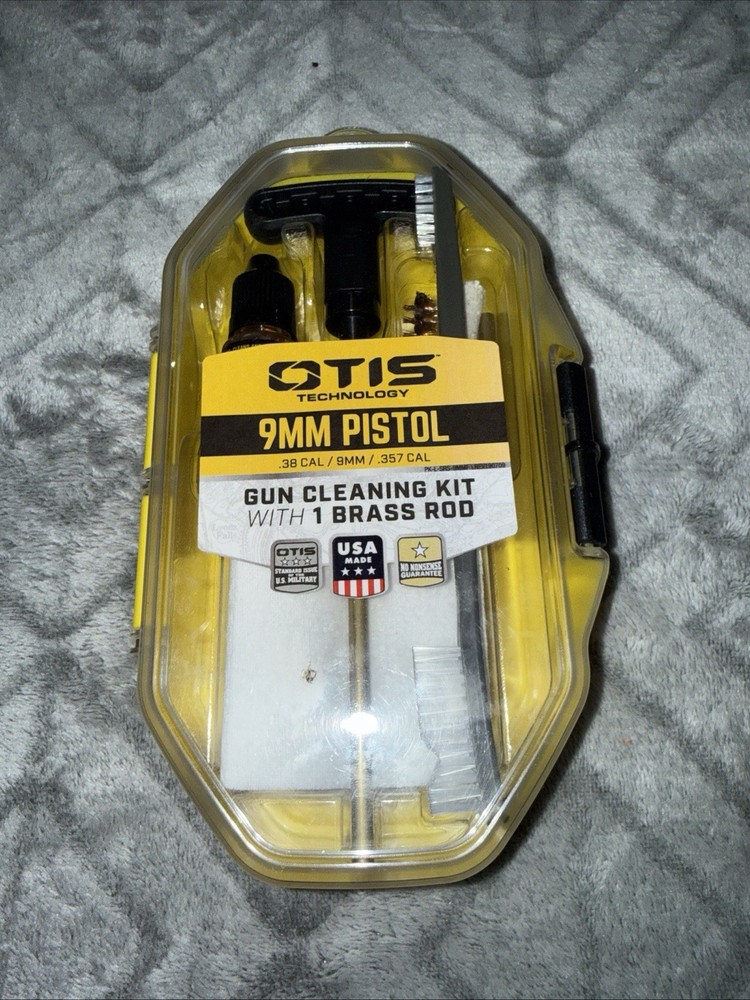 Otis Technology 9 MM Pistol .38 Cal/9 MM/357 CAL Gun Cleaning Kit W/1Brass Rod