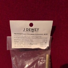 Dewey Professional Chamber Cleaning Rod CHR-16 9.5 In Brass Red Bore Brush USA