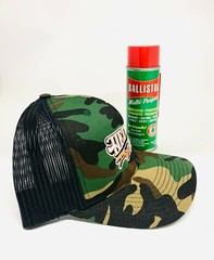 Ballistol MultiPurpose Lubricant Gun Cleaner – 6 aerosol oz w/ Heintz Camo Hat