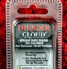 Allen Thunder cloud brush and swab .50 caliber for ramrods 10-32 threads