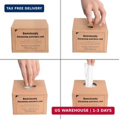 BOOSTEADY Professional Square Gun Cleaning Patches in Carton Box Bulk for Handgu