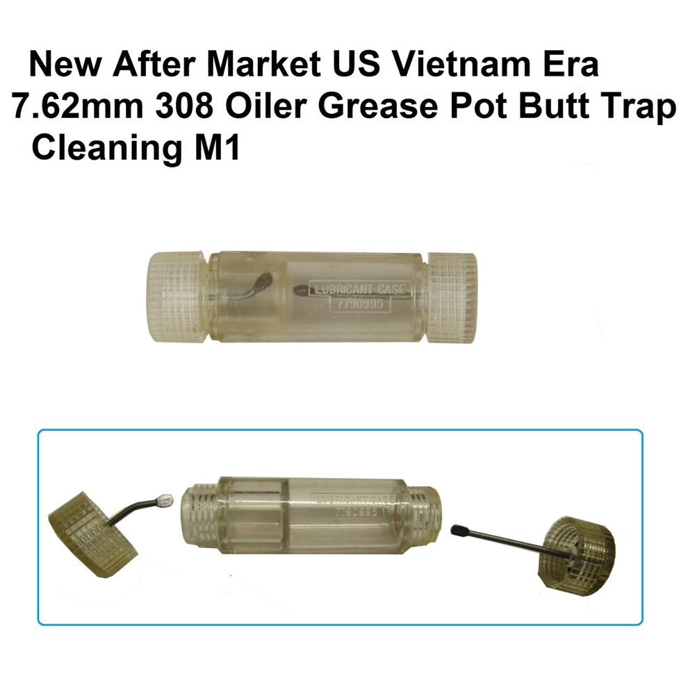 US Vietnam Era 7.62mm 308 Oiler Grease Pot Butt Trap Cleaning M1 New After Marke